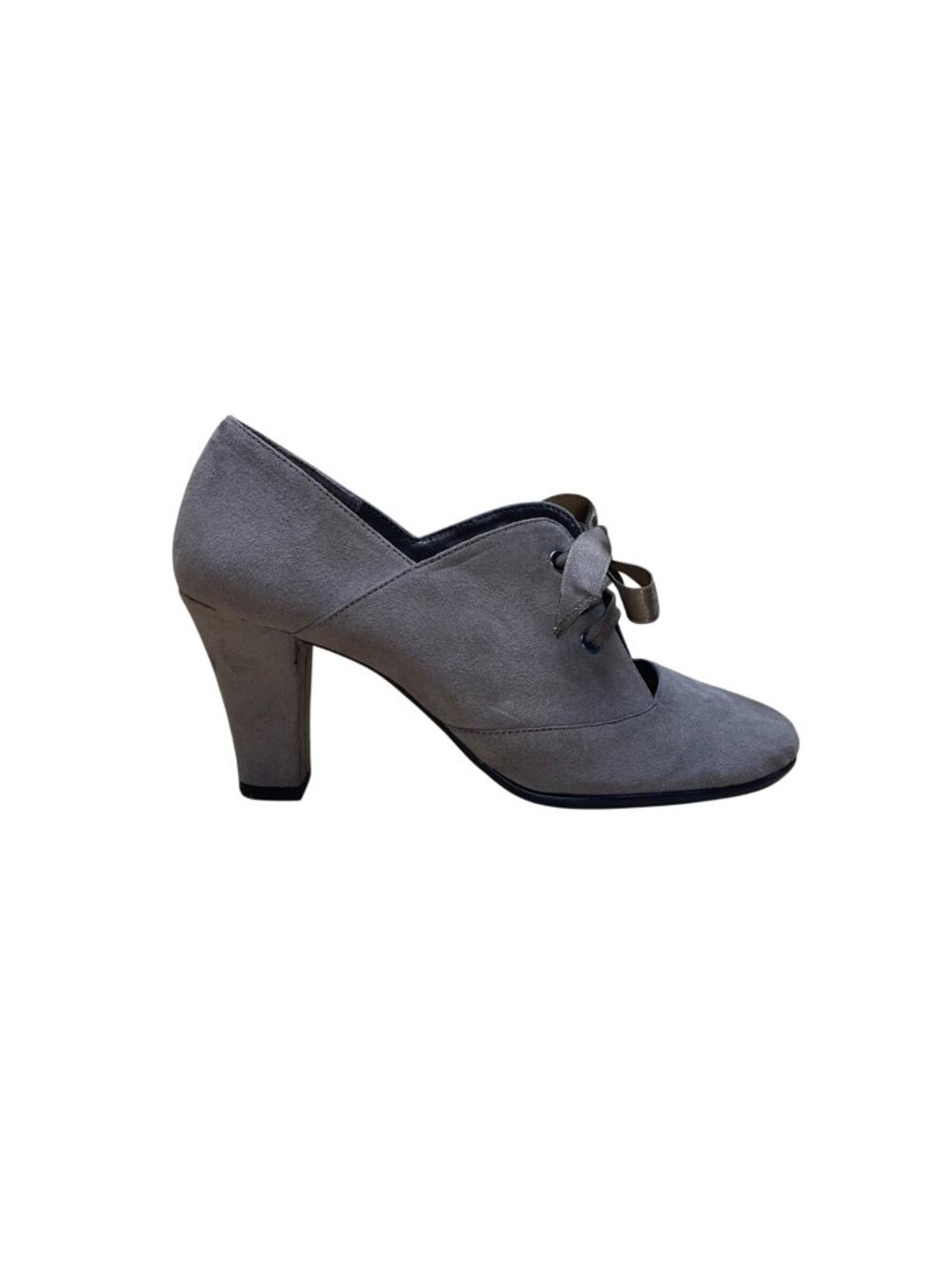Aerosoles Women’s Taupe Suede Lace-Up Heeled Minor Role Booties Size 8M